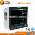6 parameter portable monitor device/SUN-600K patient monitor price